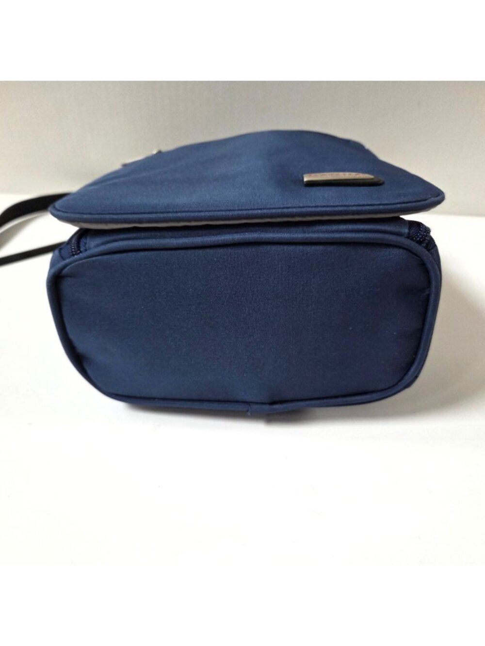 Travelon Purse Blue Expandable Crossbody Messenger Travel Organizer Bag - Picture 7 of 16